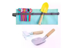 Színes gyerek szerszámöv (lapát, gereblye, ültetőkanál)