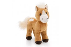 Nici Green Holly barna álló plüss póni, 27 cm