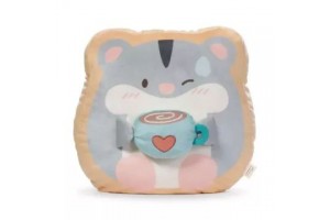 Nici Shai plüss hörcsög bögrével 35×33×12 cm