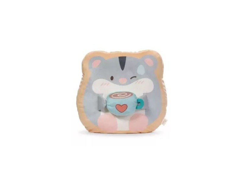 Nici Shai plüss hörcsög bögrével 35×33×12 cm