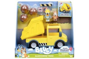Bluey billenős teherautó és Bingó figurák