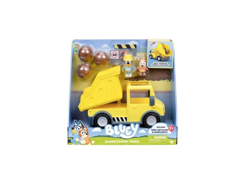 Bluey billenős teherautó és Bingó figurák