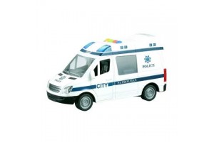 Rendőrautó játék – fény, hang, nyitható ajtó