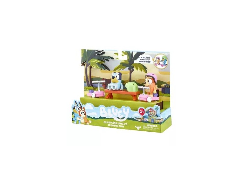Bluey és Bingo roller játékszett – két figura, két roller