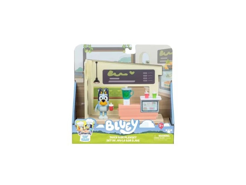 Bluey Juice Bolt játékkészlet - 7,6 cm figura