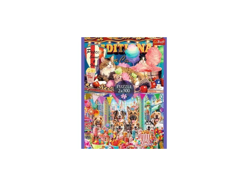 Trefl Négylábú barátok 500 db puzzle - 48x34 cm
