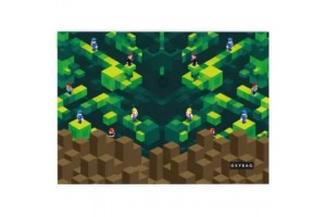 Playworld Minecraft mintás A4 irattartó tasak, patentos