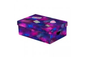 Dream tárolódoboz - lila laminált doboz 35,5x9,5x24 cm