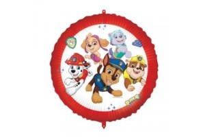 Mancs őrjárat vidám kutyik fólia lufi 45 cm