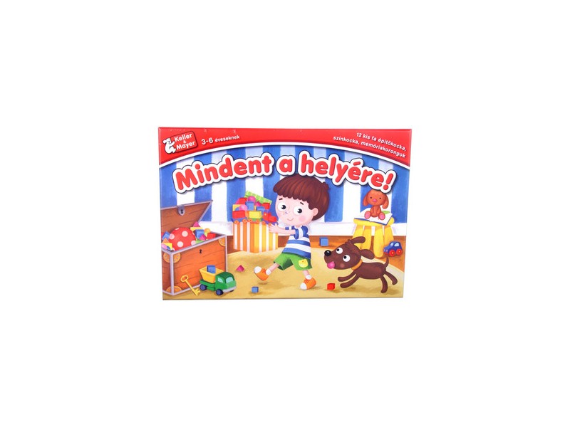 Mindent a helyére – fa memóriajáték építőkockákkal