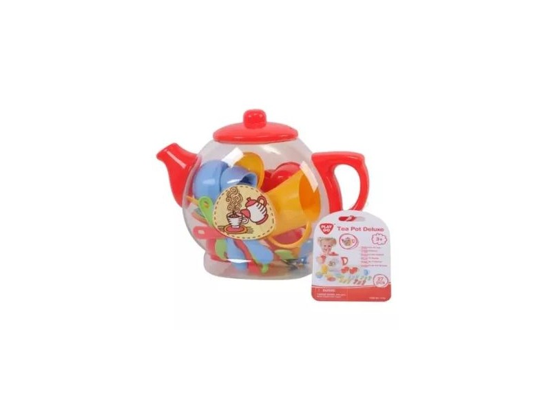 Playgo teázó készlet teáskannával a tárolóban