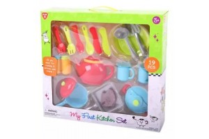 Playgo műanyag konyhai készlet, 19 darab