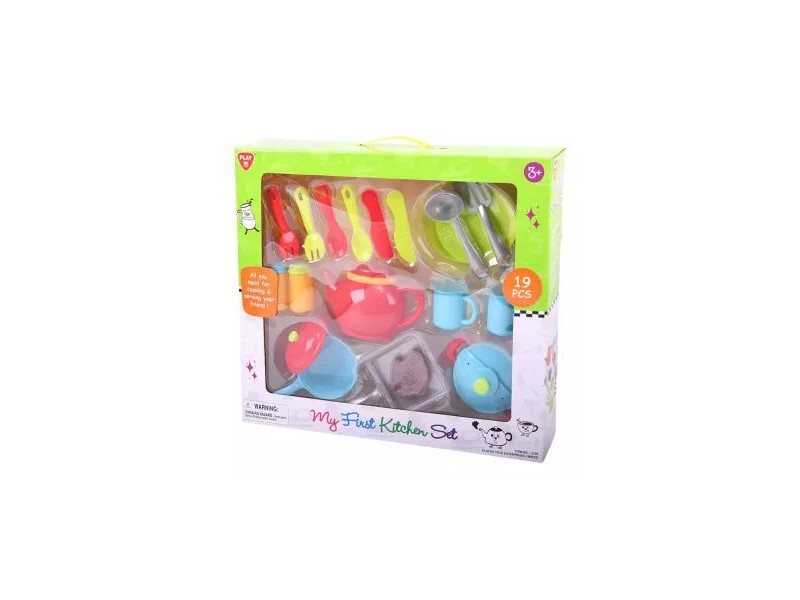 Playgo műanyag konyhai készlet, 19 darab