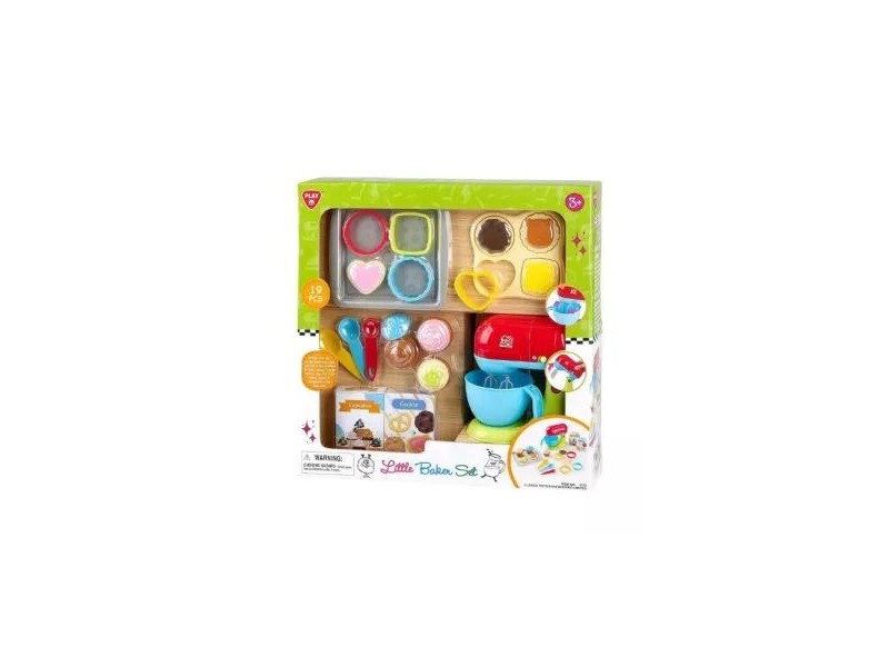 Playgo sütemény készítő készlet tálas mixerrel, 19 db