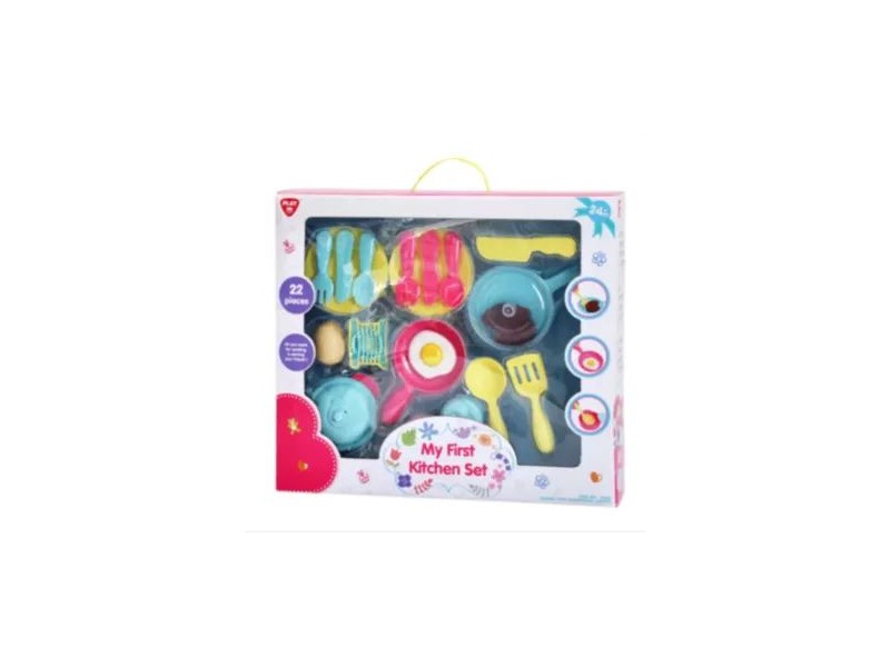 Playgo 22 db konyhai edénykészlet – színes játék