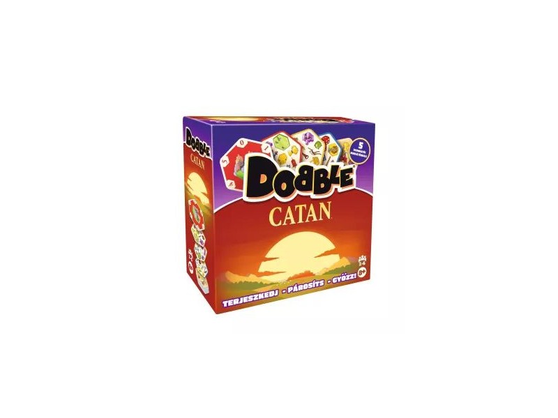 Dobble Catan – doboz és kártyák