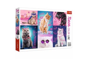 Trefl Neon Macskák 1000 db-os puzzle