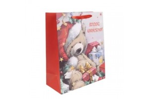 Macis karácsonyi ajándéktasak 26 x 32 cm