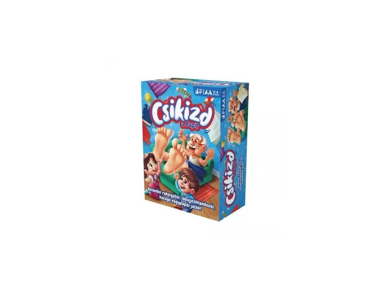 Csikizd a Papit! társasjáték doboza — 4+ 2–4 játékos