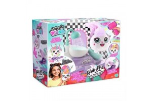 Hajszalon játékszett fodrászolható plüssfigurával