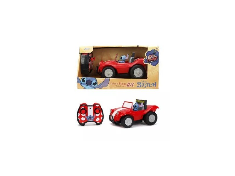 Jada Toys Stitch Buggy RC 1:24, piros, 19 cm