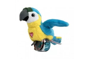 Happy Yappers kék interaktív papagáj - plüss