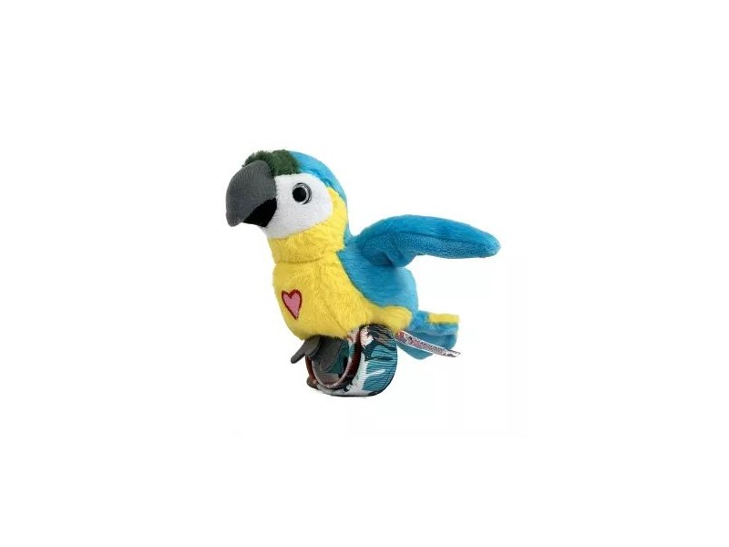 Happy Yappers kék interaktív papagáj - plüss