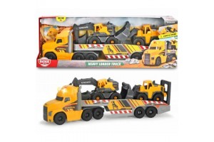 Dickie Volvo munkagép szállító Mack kamion játék