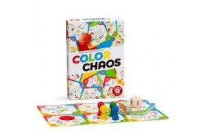 Color Chaos társasjáték doboz és játékelemek
