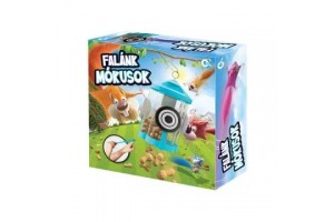 Falánk mókusok társasjáték – doboz és figurák