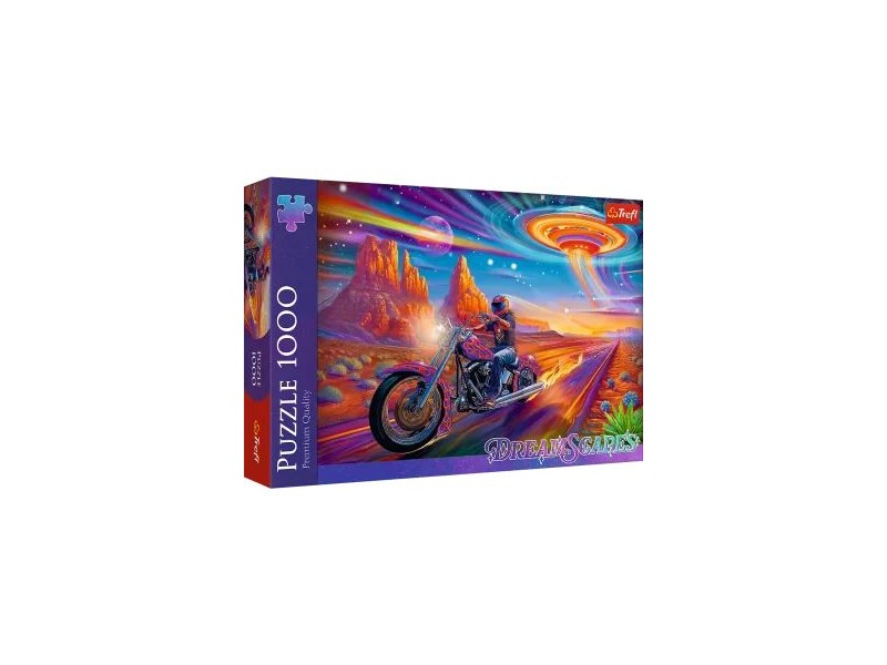 Trefl Őrült utazás 1000 darabos puzzle – kész kép 48×68 cm