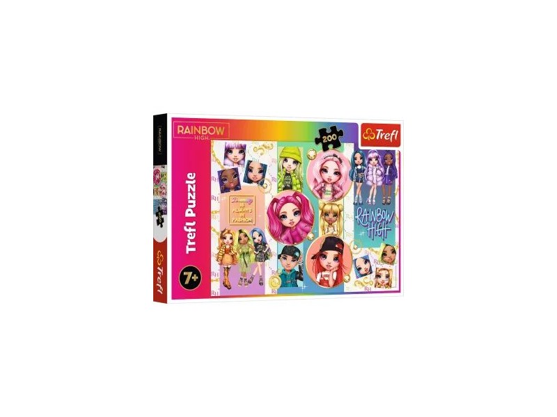Trefl Rainbow High 200 darabos puzzle (43×34 cm)