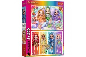 Trefl Rainbow High Szivárvány babák - 2×200 puzzle