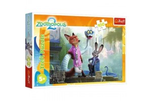 Trefl: Zootropolis 100 darabos puzzle - kirakott kép