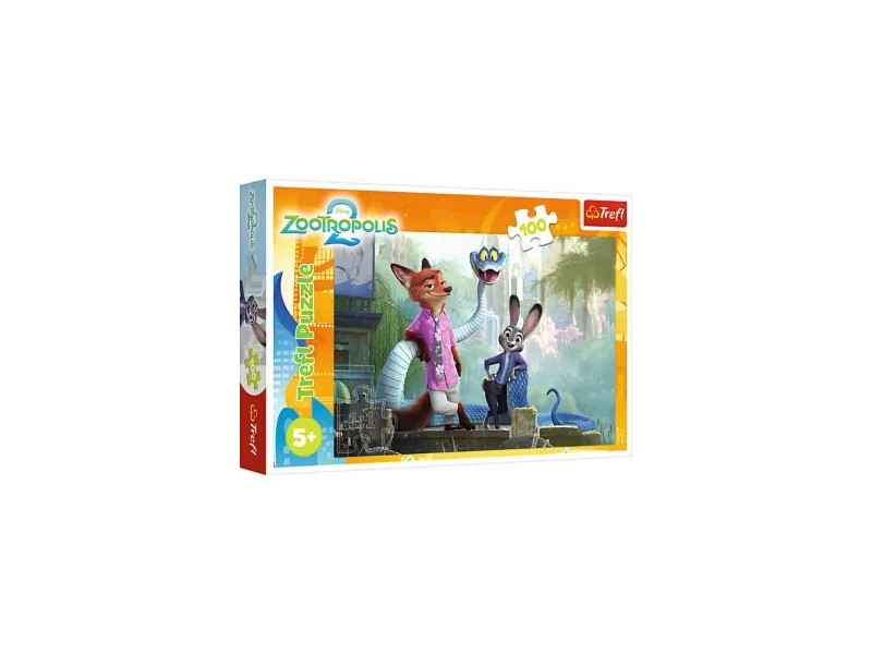Trefl: Zootropolis 100 darabos puzzle - kirakott kép