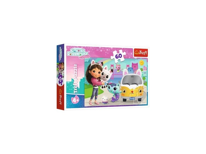 Trefl Gabi babaháza 60 db puzzle - Gabi és cicái