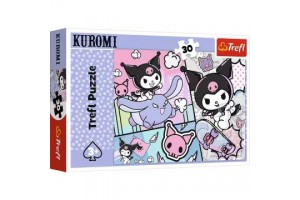 Trefl Kuromi & Hello Kitty - 30 darabos puzzle, 27 x 20 cm