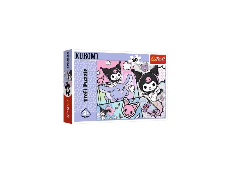 Trefl Kuromi & Hello Kitty - 30 darabos puzzle, 27 x 20 cm