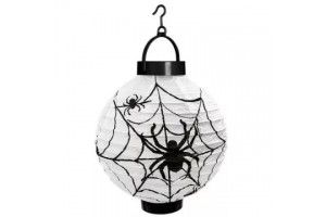 Pókos papír LED lámpás 20 cm