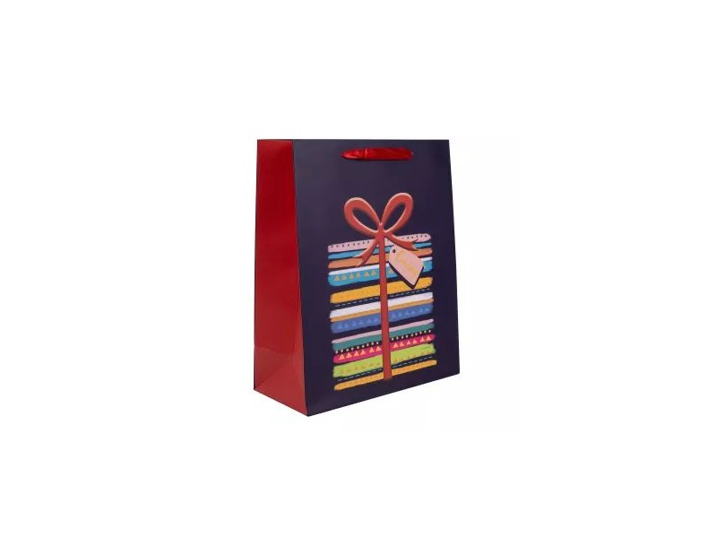 Mintás ünnepi ajándéktasak 18×23 cm