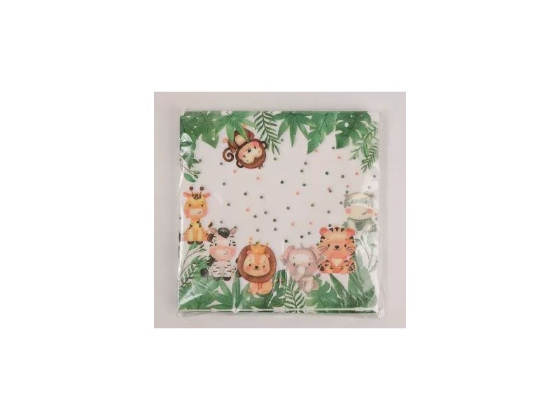 Dzsungel mintás 20 db papírszalvéta 33x33 cm