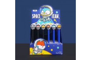 Űrállatka mintás zselés toll - 0,5 mm, többféle szín