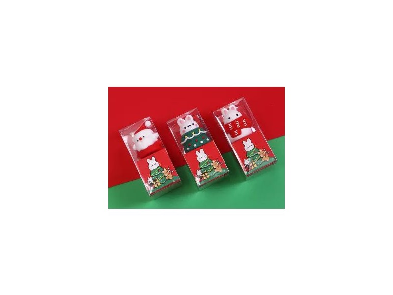 Karácsonyi nyuszi mintás hegyező