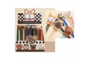 Kutyás zseléstoll - kutyafigurás, 0,5 mm