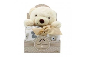 Sweet Dreams maci és takaró – krémszín