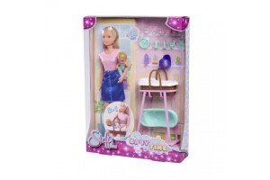 Steffi Love Baby Time játékszett - baba és kiegészítők