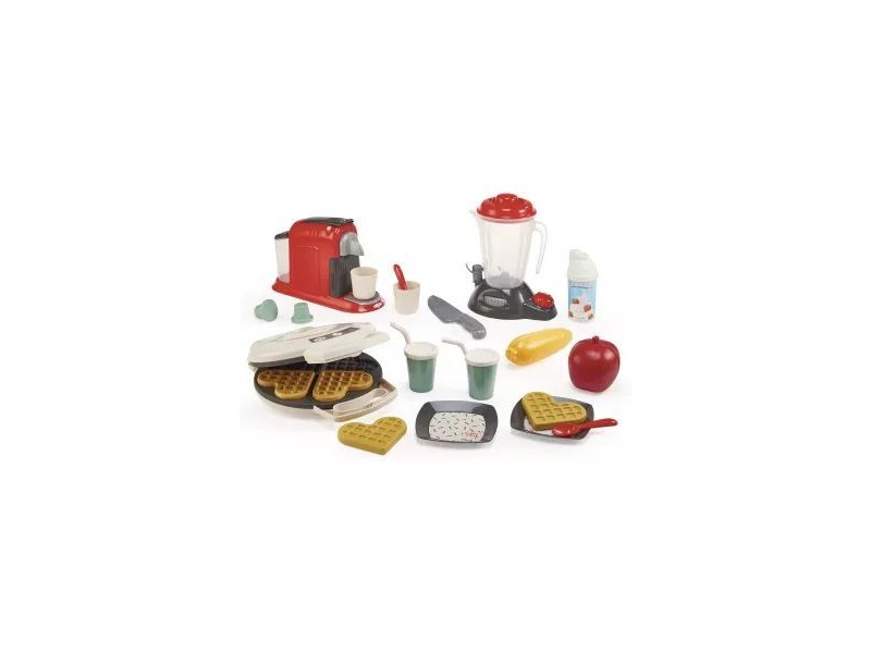 Écoiffier 21 db konyhai játékszett – gofrisütő és kiegészítők