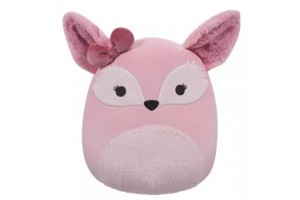 Squishmallows 30 cm - Miracle rózsaszín róka masnival