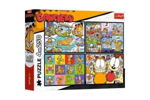 Trefl Garfield 4×250 db puzzle - 4 az 1-ben