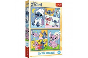 Trefl Stitch puzzle (2x70) – 27,5×18 cm